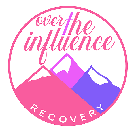 Over the Influence Recovery logo with mountains